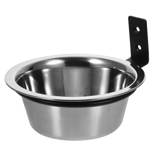 Hohopeti 1 Set Stainless Steel Hanging Dog Bowls Tableware Split Cat and Dog Supplies Wall-Mounted Dog Food Dispenser Dog Food Collapsible Dog Bowl Dog Bowl Wall Hanging Puppy Water Bowl